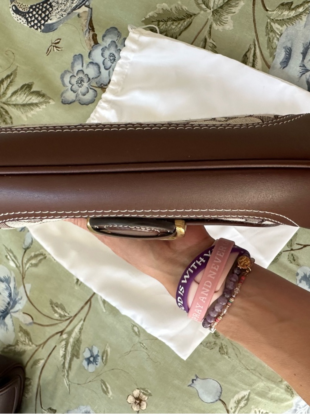 Coach SoHo Flap Bag Limited Re-edition Brown Signature-Print with Gold Buckle - Picture 14 of 16